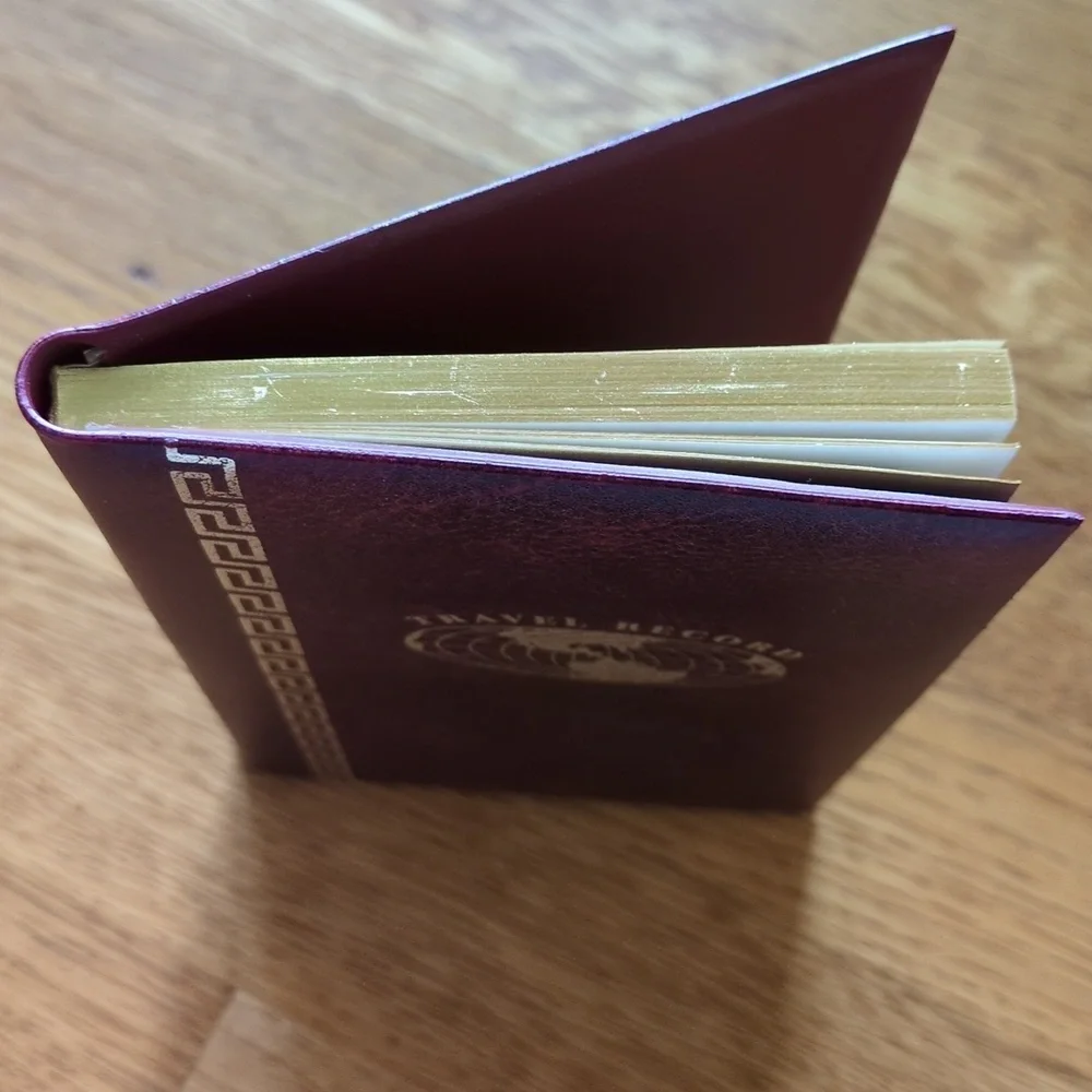 Travel Record vintage book journal American Greetings notes